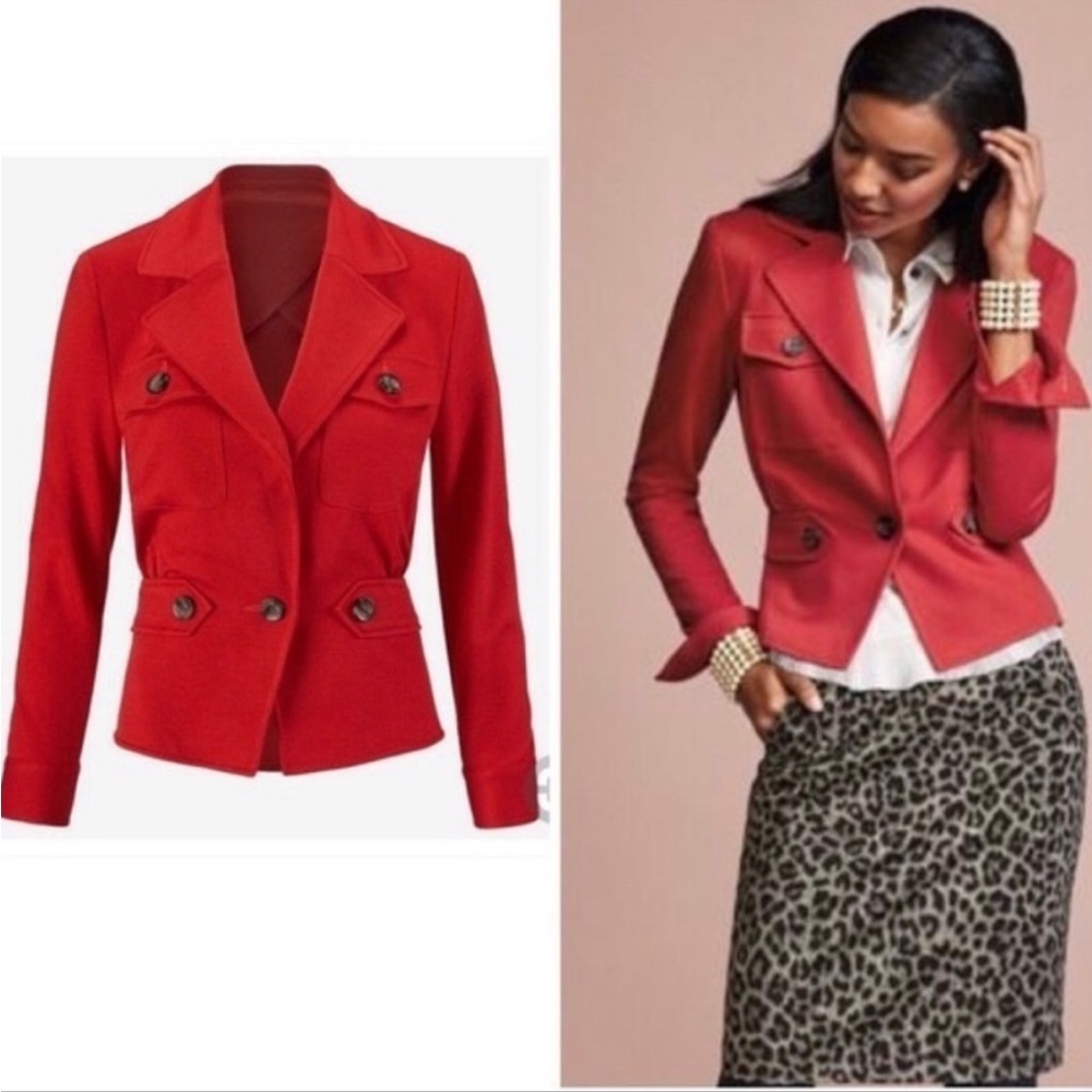 Price drop! PreOwned CAbi Style 3374 Little Red Jacket (LRJ) Woman Size 6